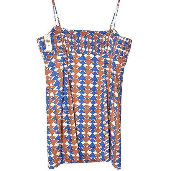 NWT Anthropologie Maeve Ophelia Linen Slim Mini Dress | Blue Brown | SZ 16W‎ - Picture 6 of 13